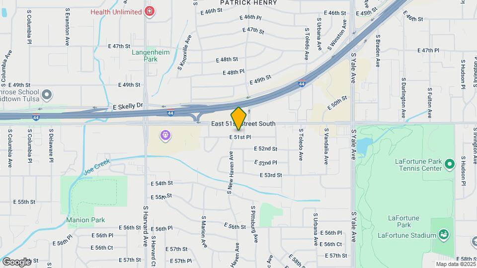 3909 E 51st Pl Map and Location Details
