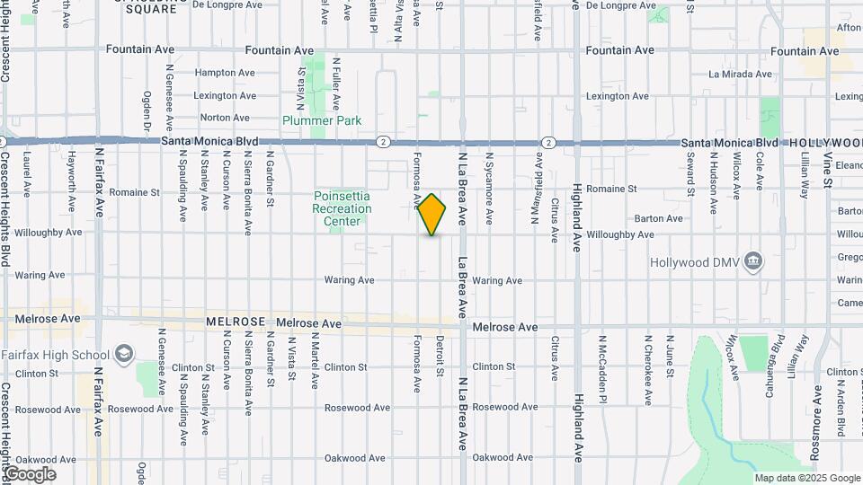 857 N Detroit St Map and Location Details