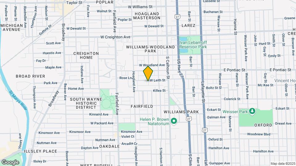 237 W Leith St Map and Location Details
