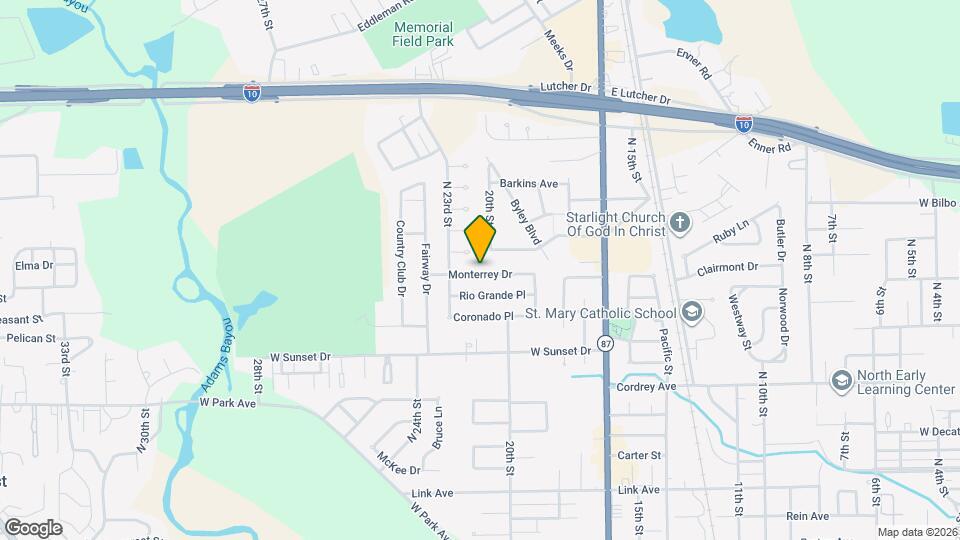 2208 Monterrey Dr Map and Location Details