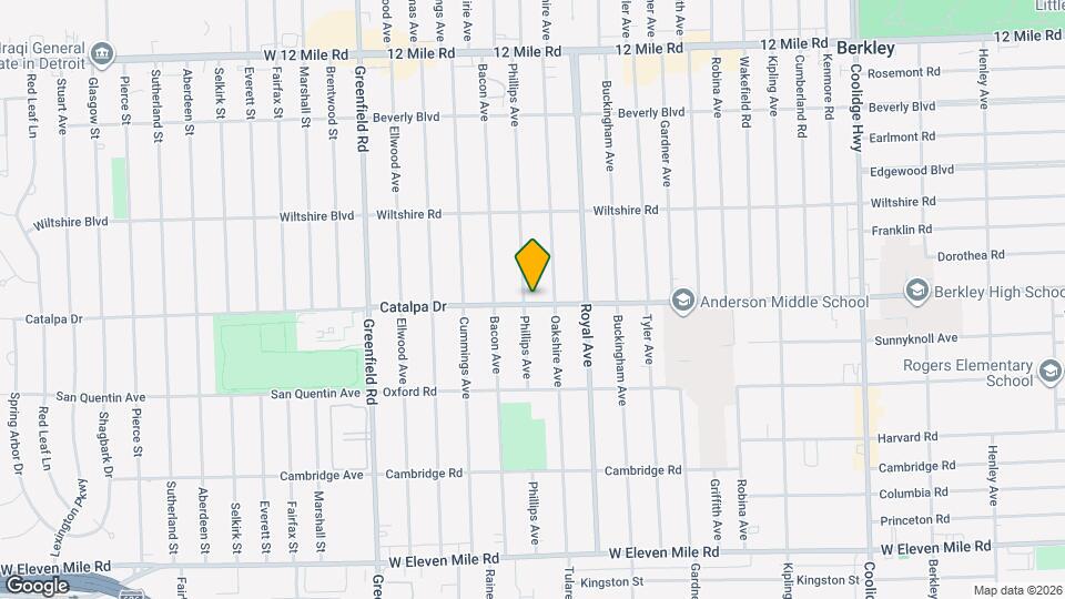 2618 Phillips Ave Map and Location Details