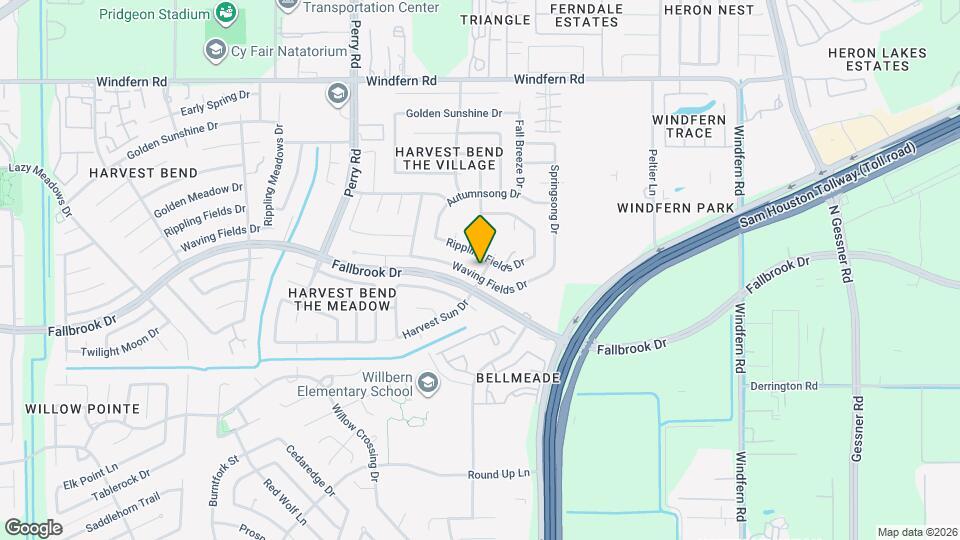 9102 Waving Fields Dr Map and Location Details