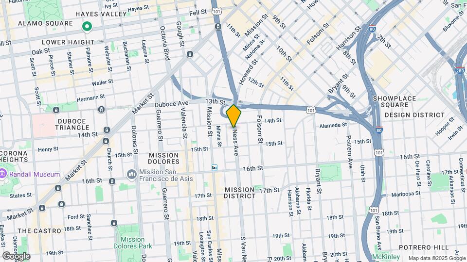 330 S Van Ness Ave Map and Location Details