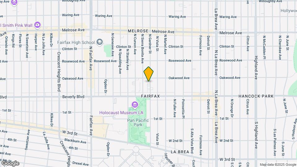 351 N Gardner St Mapa y Detalles de la Ubicación