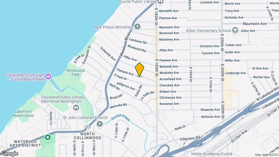 18206 Harland Ave Map and Location Details