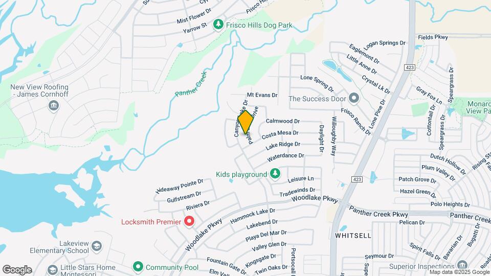 3412 Palm Lake Drive Map and Location Details