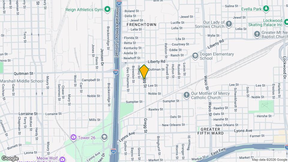 2215 Gregg St Map and Location Details