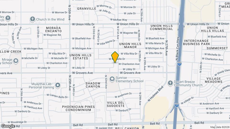 17837 N 31st Dr Map and Location Details