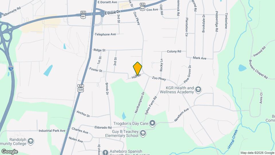 344 Hall Dr Map and Location Details