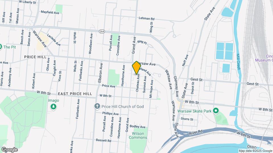 939 Chateau Ave Map and Location Details