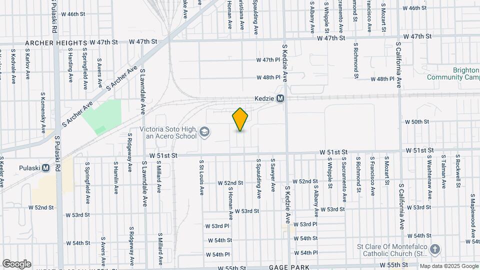 5014 S Christiana Ave Map and Location Details
