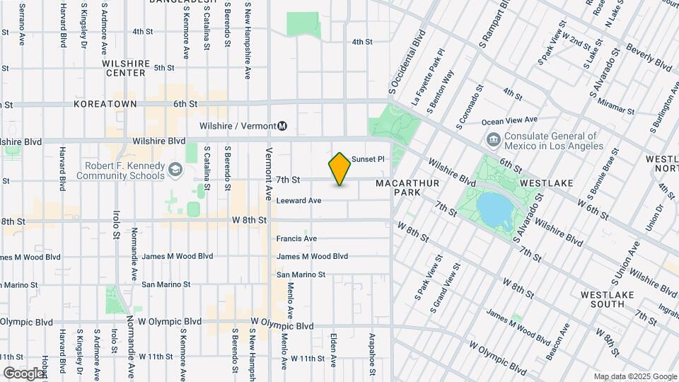 2925 Leeward Ave Map and Location Details