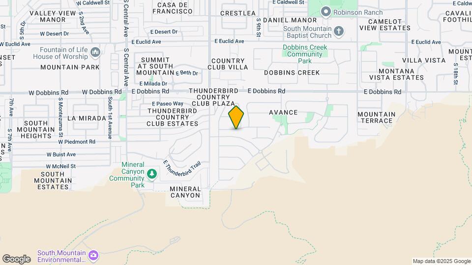 829 E Monte Wy Map and Location Details