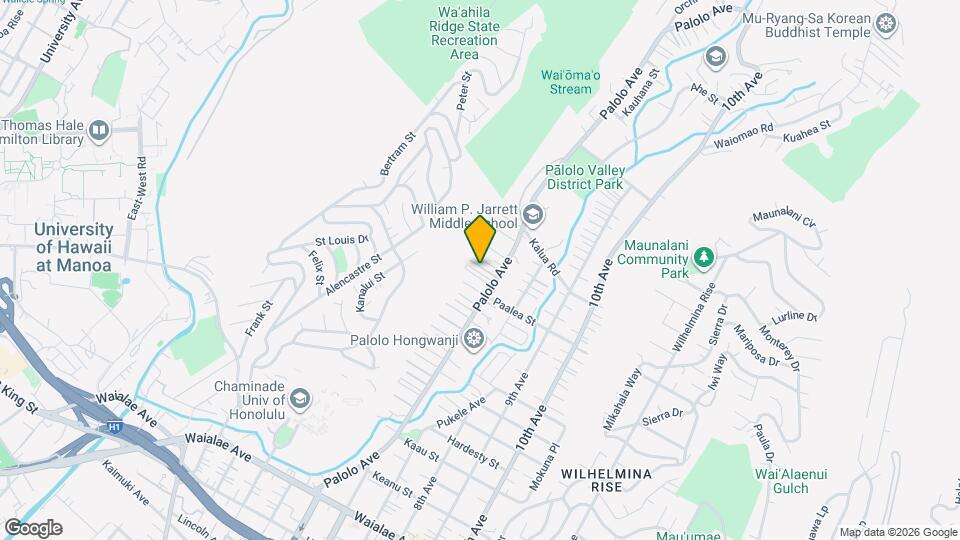 1774E Palolo Ave Map and Location Details