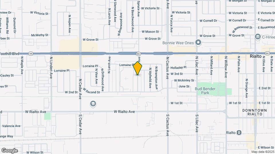 271 N Spruce Ave Map and Location Details