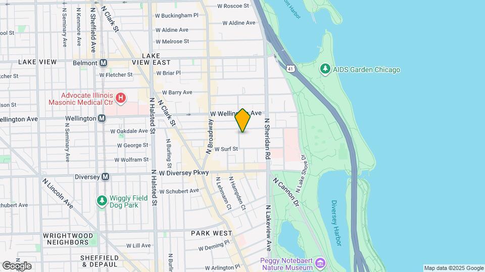 2921 N Pine Grove Ave Map and Location Details