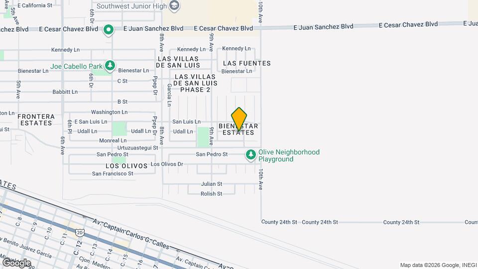 2019 E Udall Ln Map and Location Details