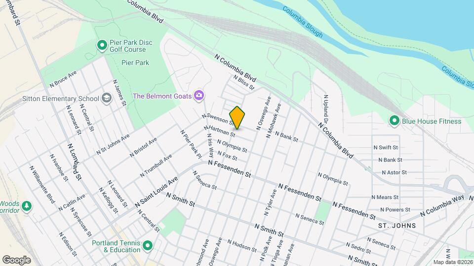 8227 N Hartman St Map and Location Details