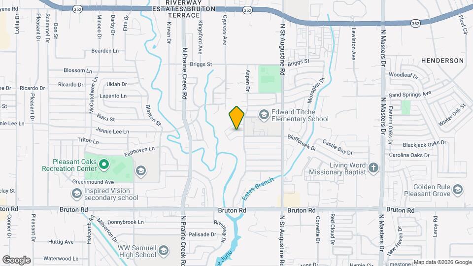 9421 Bluffcreek Dr Map and Location Details