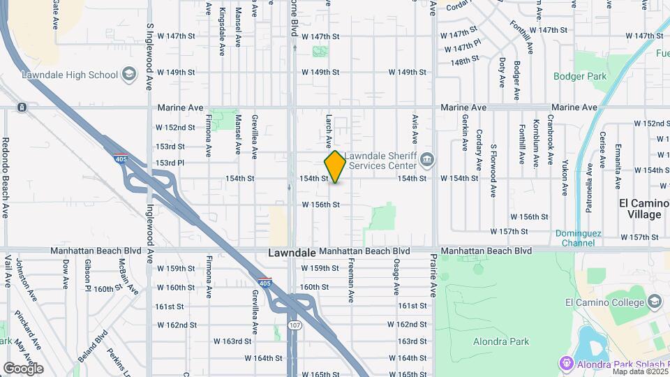 15414 Larch Ave, Unit Larch Front unit Map and Location Details
