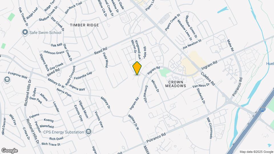 8019 Hilltop Crest Map and Location Details