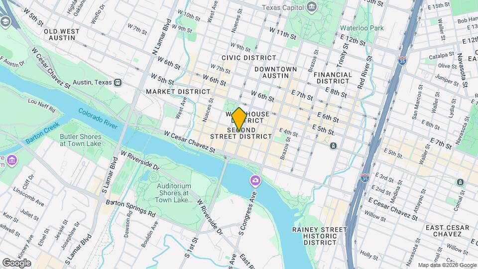 210 Lavaca St, Unit 2405 Mapa y Detalles de la Ubicación