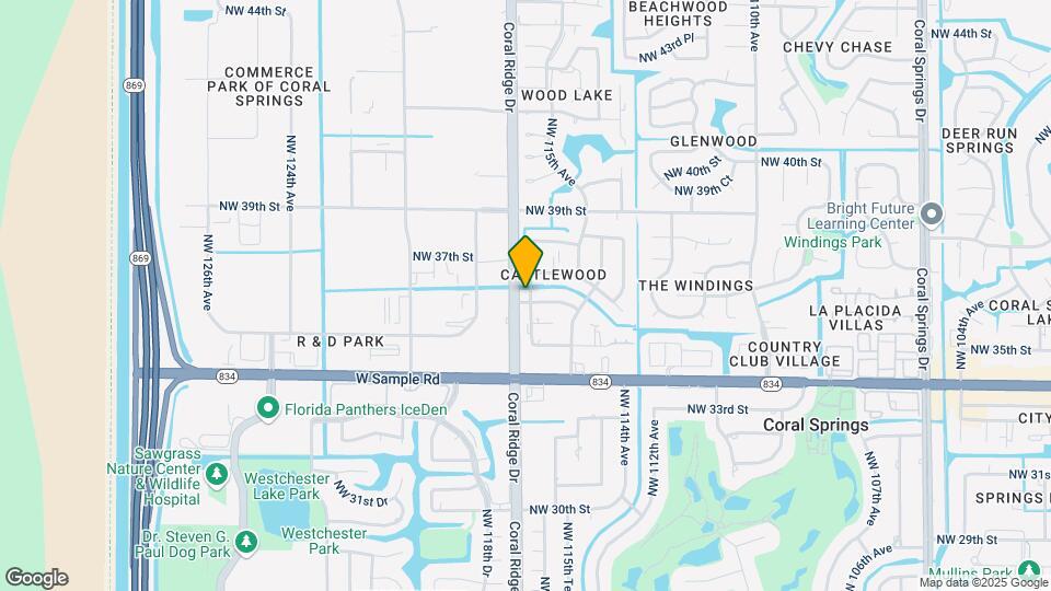 3640 NW 116th Ter Mapa y Detalles de la Ubicación