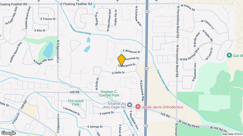 2517 E Mariposa Dr Map and Location Details