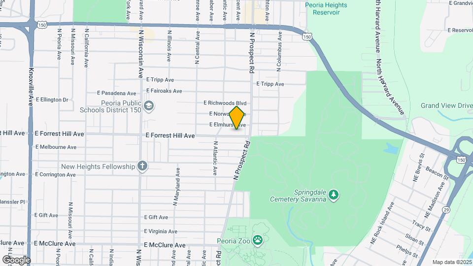 1217 E Forrest Hill Ave Map and Location Details