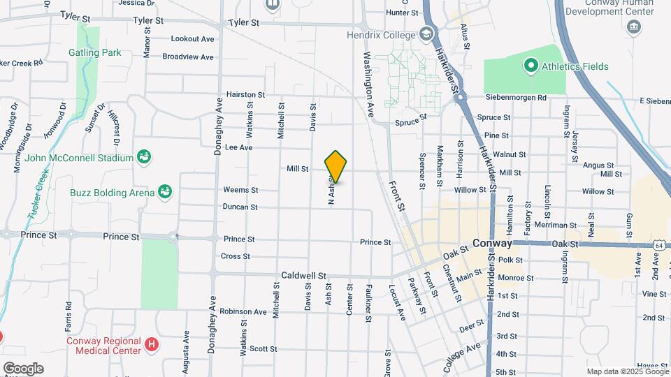 1136 N Ash St Map and Location Details