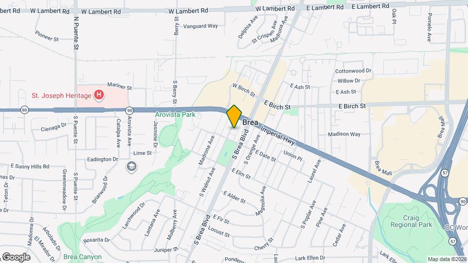 334 S Walnut Ave Map and Location Details