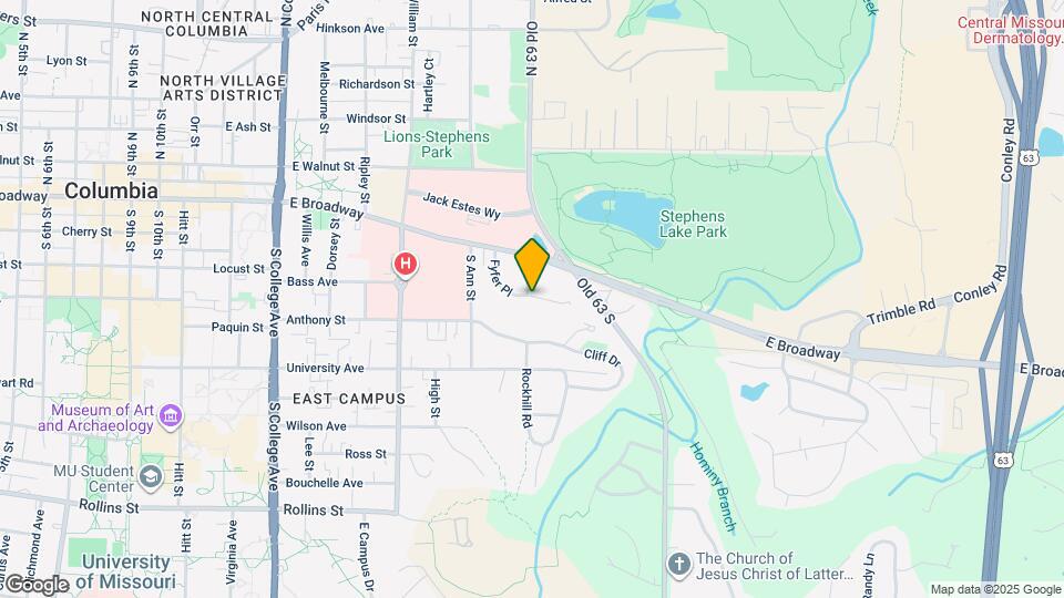 1800 Sunrise Dr Map and Location Details