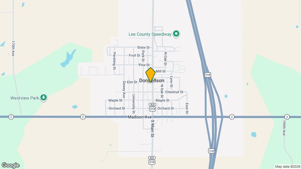 418 N Main St Map and Location Details