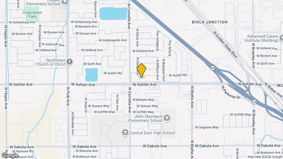 4724 W Ashlan Ave Mapa y Detalles de la Ubicación