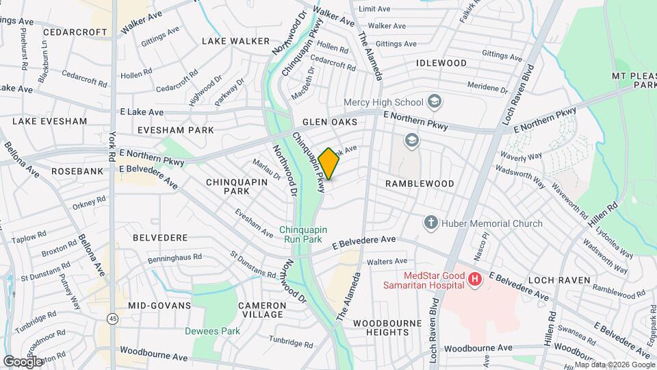 5813 Chinquapin Pkwy Map and Location Details