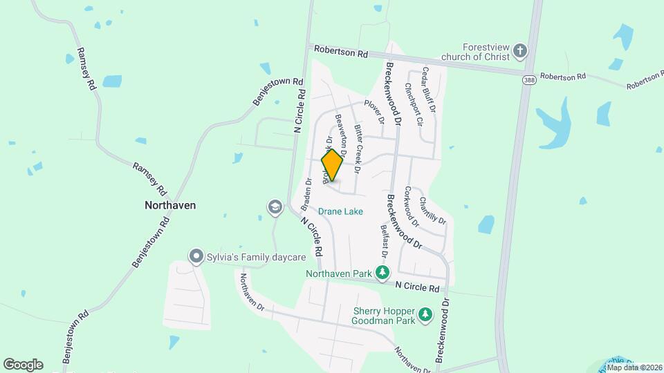 5186 Broken Oak Dr Map and Location Details