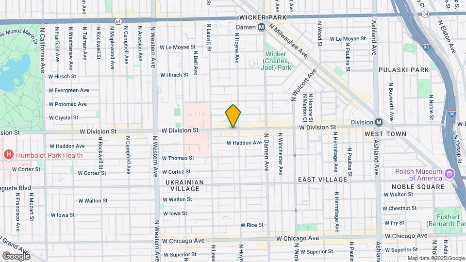2111 W Division St Map and Location Details