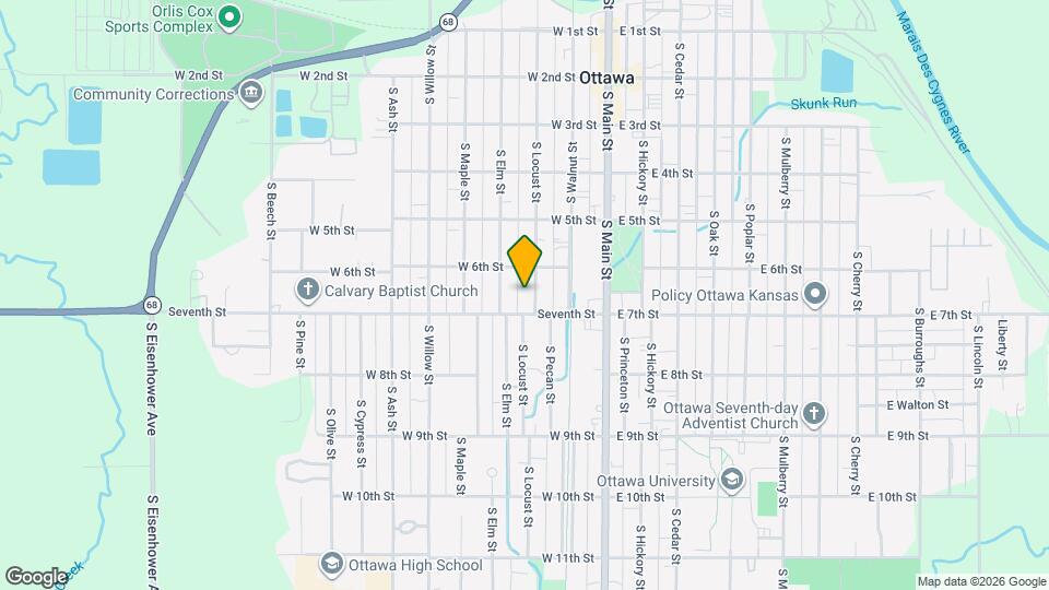 622.5 S Locust St Map and Location Details