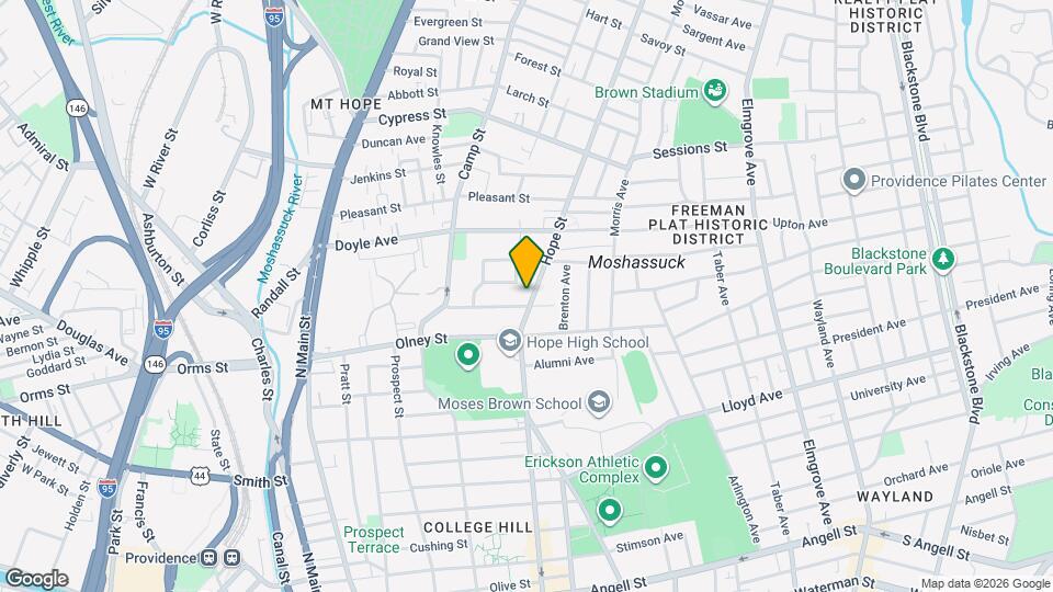 390 Hope St Map and Location Details