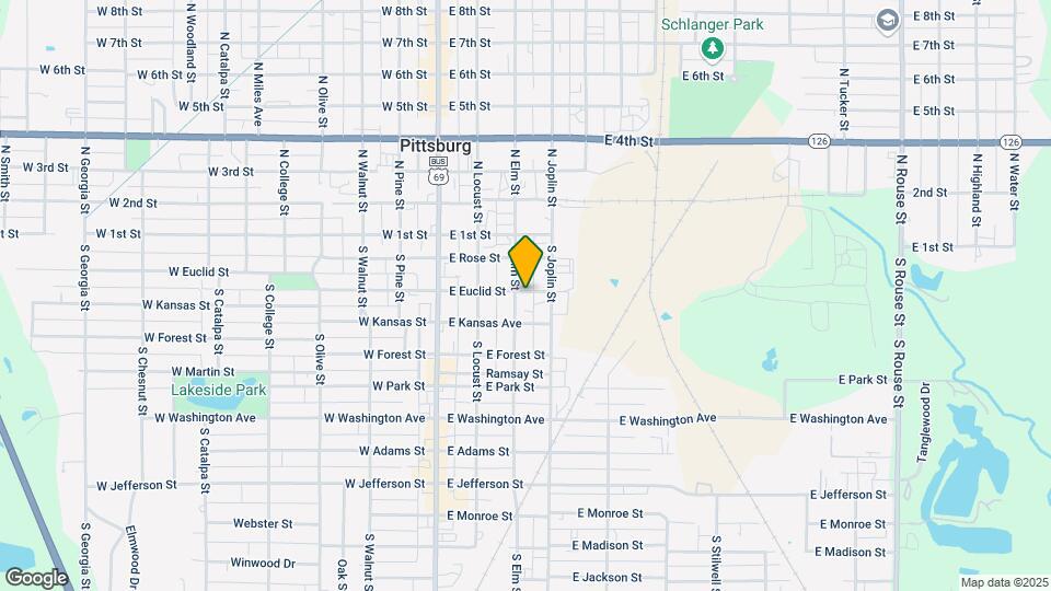 300 E Euclid St Map and Location Details