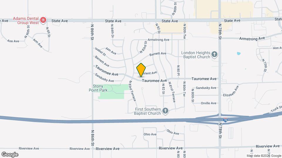 8316 Tauromee Ave Map and Location Details