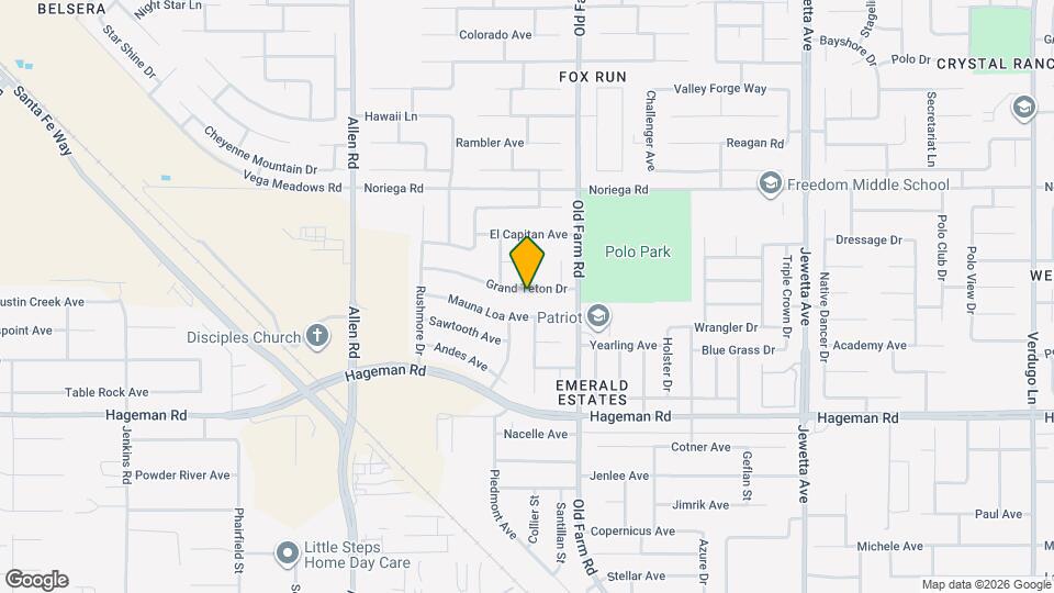 12227 Grand Teton Dr Map and Location Details