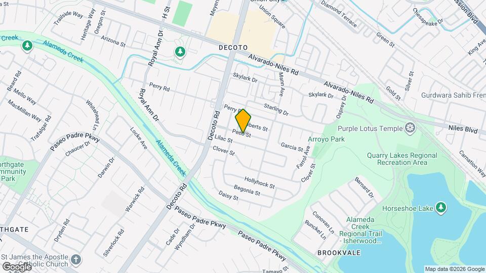 34971 Peco St Map and Location Details