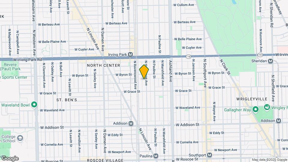3834 N Hermitage Ave Map and Location Details