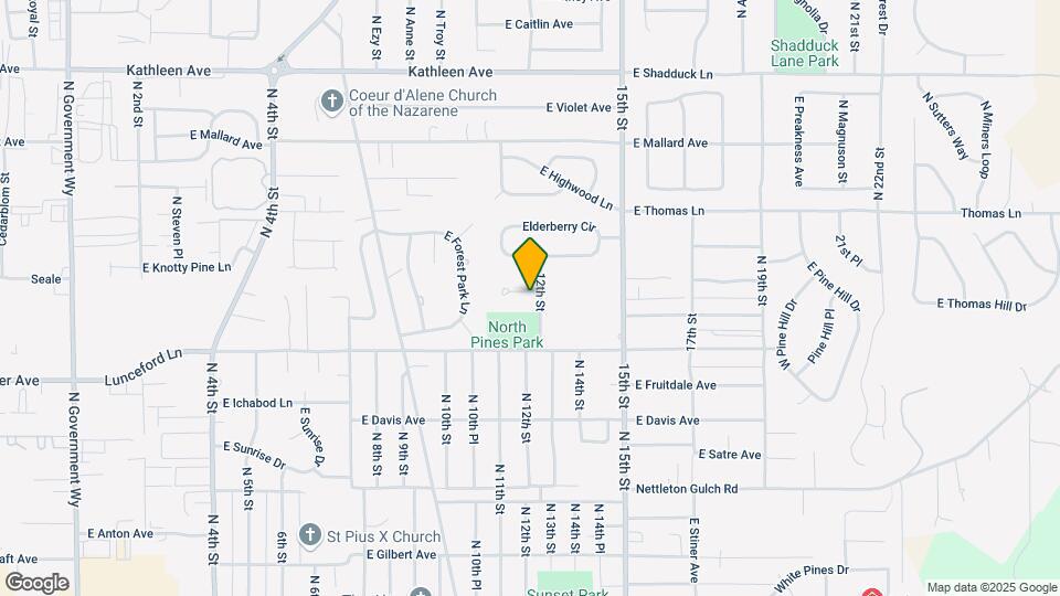 3421 N 12th St Map and Location Details