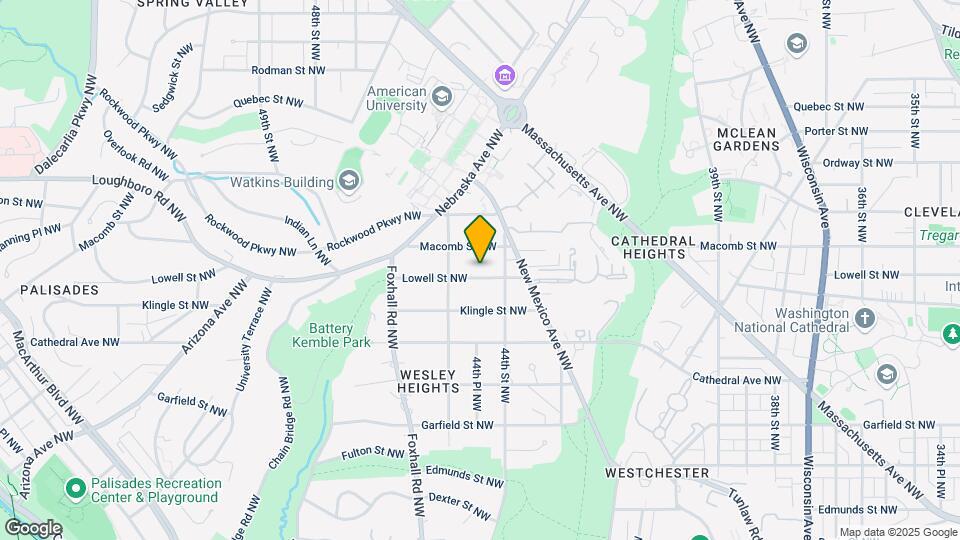 4421 Lowell St NW Map and Location Details