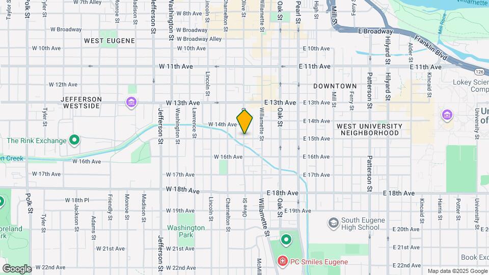 96 W 15th Ave Map and Location Details