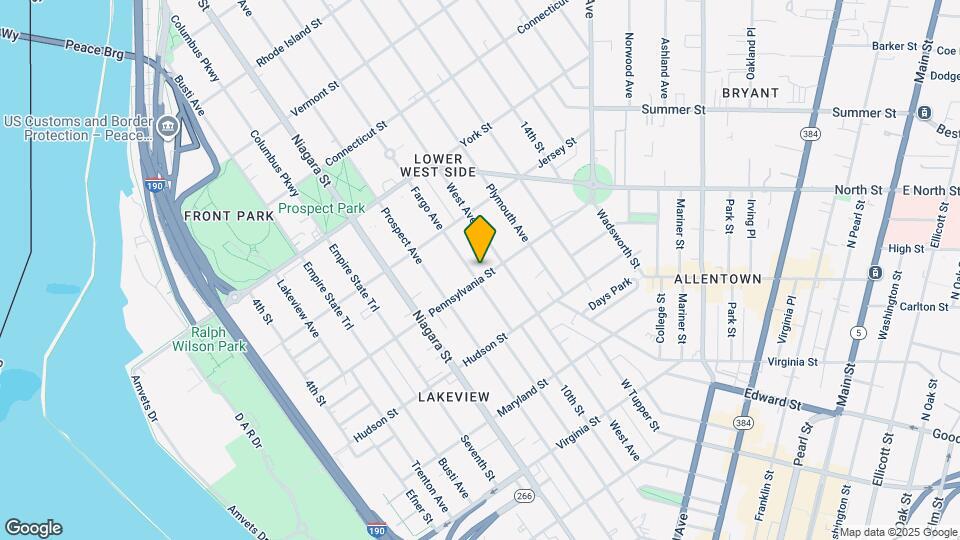 254 Pennsylvania St Mapa y Detalles de la Ubicación