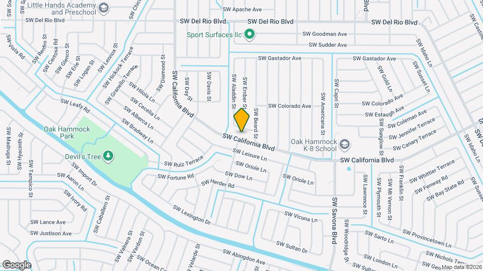 1497 SW California Blvd Map and Location Details