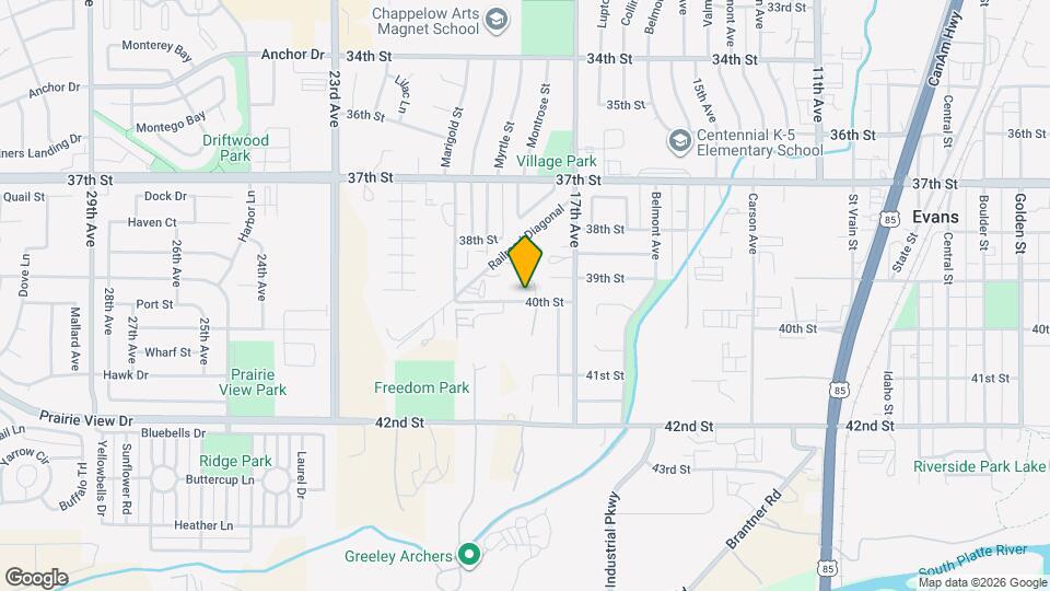 1755 Rowan Ln Map and Location Details